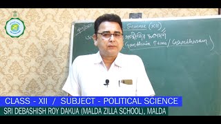 CLASS XII  POLITICAL SCIENCE  20TH AUGUST2021 [upl. by Nabalas525]