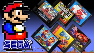 LOS 6 JUEGOS PIRATAS de SUPER MARIO BROS en Sega Genesis  ROMS Mega Drive  hack  Homebrew [upl. by Anairo]