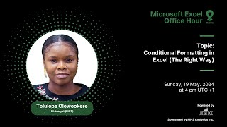 Excel Office Hour 174 Conditional Formatting in Excel The Right Way [upl. by Wons]