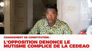 Changement de constitution lopposition dénonce le silence complice de la cedeao  ECHO DU TOGO [upl. by Eerhs457]