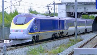 Trains at Ebbsfleet International HS1  4918 [upl. by Knowlton]