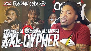 NLE Choppa Rod Wave Lil Tjay and Chikas 2020 XXL Freshman Cypher REACTION [upl. by Adekam]