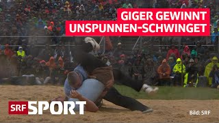 Giger gewinnt Schlussgang und wird UnspunnenSieger [upl. by Irwinn]