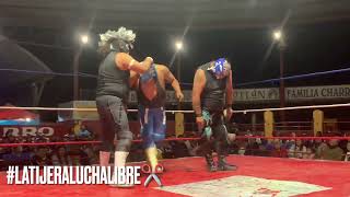 Black Espectro y Guerrero Ixcoatl Vs Metauro y Angel Negro En Tepoztlán [upl. by Nylodnewg]