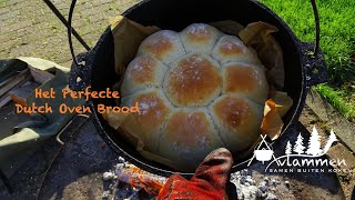 Het Perfecte Dutch Oven Brood  Dutch Oven Recept  Outdoor Cooking  Brood van Boven het Vuur [upl. by Danyluk903]