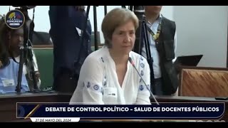 FECODE en debate de control Comisión Primera Senado al modelo de salud  Ejecutiva Martha Alfonso B [upl. by Noella716]