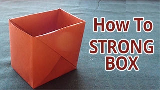 How to make a strong box from paper  DIY  Do it Yourself Origami [upl. by Bronson]