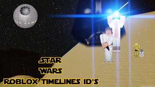 Star Wars Suits  Roblox Timelines ID’s [upl. by Atnod973]