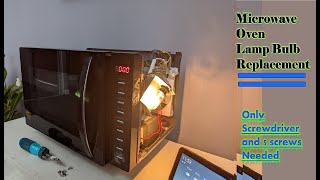 Microwave Oven Lamp Bulb Replacement [upl. by Ailb]