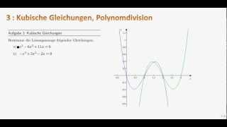 Gleichungen lösen 31  Kubische Gleichungen Polynomdivision [upl. by Ky]