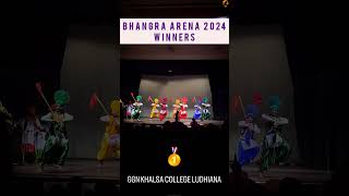 Bhangra Arena 2024 Winners  GGN KHALSA COLLEGE LUDHIANA bhangra punjab culture bhangraarena [upl. by Narcho]