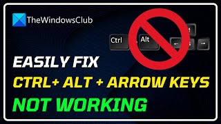 Ctrl  Alt  Arrow not working in Windows 11 [upl. by Palumbo]