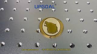 25D Brass Relief Fiber Laser Marking Machine 50W [upl. by Kei]