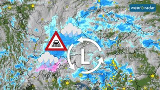 WeerRadar overstromingsrisico door langdurige regenval in ZuidDuitsland [upl. by Tulley]