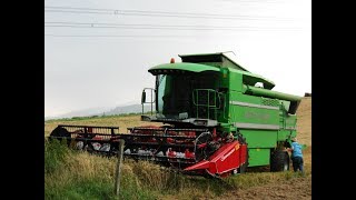 DeutzFahr 5690 HTS  Geringhoff Grain Star  2016 [upl. by Fredkin]