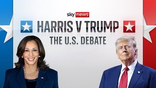 Trump V Harris  Join Sky News ahead of debate as candidates meet for first time│ 11 September [upl. by Netaf]