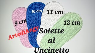 Tutorial Crochet Soletta 9101112 cm [upl. by Esom]