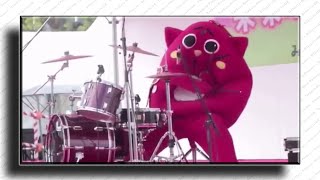 🥁 Costumed person Destroys the Drums at Children’s Music Concert 👗 [upl. by Rika]