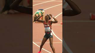 1500m world recordholder Faith Kipyegon worldathleticschamps shorts athleticsawards [upl. by Gayleen]