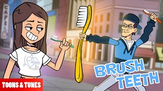 Brush Teeth feat Lex 🎵 Exclusive Animated Music Video based off the FGTeeV Books Style [upl. by Ayak]