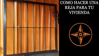 COMO HACER REJAS PARA VENTANAS  SOLDADURA TUTORIAL Window grills easy welding [upl. by Harvison]