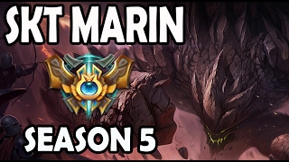 SKT T1 MaRin Malphite vs Riven TOP Ranked Challenger Korea [upl. by Vasti]