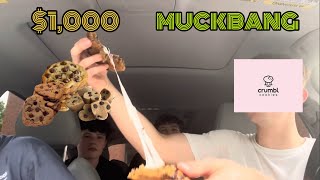 Most Expensive Crumble Cookie Mukbang Gone Wrong [upl. by Meagan316]