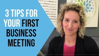 Your First Business Meeting  Tips [upl. by Ahsenahs]