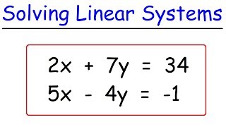 How To Solve Linear Systems Using Substitution By Avoiding Fractions [upl. by Vins458]