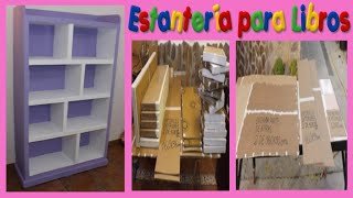 Super estanteria para libros Reciclando Cartón diy [upl. by Hollingsworth695]