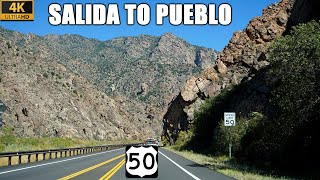 US50 East in Colorado Salida to Pueblo  Rocky Mountains to Great Plains  Amazing Scenic Drive [upl. by Rabassa232]