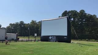 30Foot Inflatable Movie Screen  AIRSCREEN Walk Around  Outdoor Movies by Go Outdoor Movies [upl. by Esil]