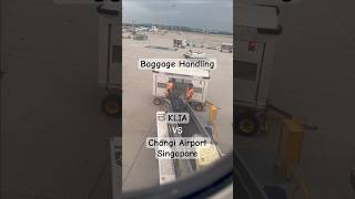 Baggage handling in Airport  KLIA vs Singapore Changi Airport [upl. by Reizarf460]