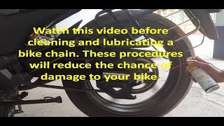 How to Clean amp Lubricant Chain of Bike sp160 Chain Cleaning process bikelover bike bikelife [upl. by Newlin]