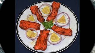 Salmon Fish Baked  How to cook Salmon in Oven  Indian Style Salmon [upl. by Jorgan]