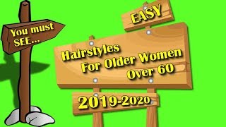 Easy hairstyles for older women over 60 for 2019  2020  Bun hair tutorial with flowers [upl. by Penhall]