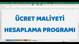 Ücret Maliyeti Hesaplama Programı excel ücret bordro armaganakbay [upl. by Saerdna]