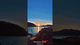 Sunset over Watauga Lake sunsetshorts natureshorts wataugalake [upl. by Nicolau]