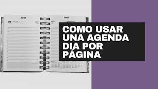 Como usar una agenda día por página [upl. by Ai752]