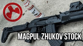 Magpul Zhukov AK47 Stock Review with Saiga SGL21 [upl. by Eadahc]