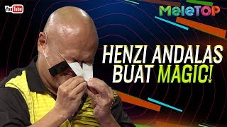 Henzi Andalas buat silap mata live  Hazury  MeleTOP  Neelofa amp Remy Ishak [upl. by Neelyam]