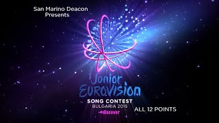 Junior Eurovision 2015  All 12 Points [upl. by Ahtael]