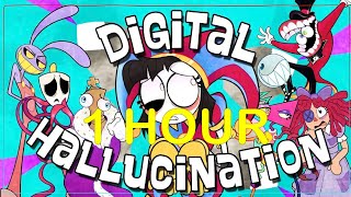 Digital Hallucination The Amazing Digital Circus Music Video 1 HOUR LOOP [upl. by Oakley]