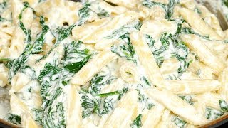 Creamy Spinach Pasta Recipe [upl. by Vitek165]