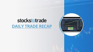 StocksToTrade Daily Trade Recap 6142017  CVNA Swing trades have been HOT this summer [upl. by Arita]