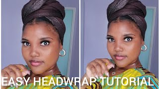 EASY HEADWRAP TUTORIAL  HEADWRAP STYLE  HEADWRAP IDEAS 2024 [upl. by Abil657]