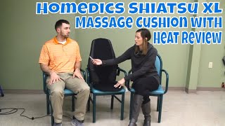 Homedics Shiatsu XL Massage Cushion with Heat Review [upl. by Melba187]