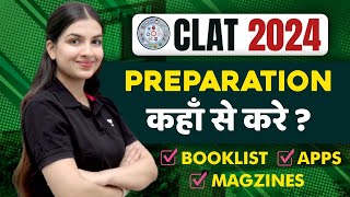 CLAT 2024 Preparation Sources Books Apps Magazines  All you need to know  Unacademy CLAT clat [upl. by Lilla]