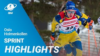 World Cup 2223 Oslo Holmenkollen Men Sprint Highlights [upl. by Anaicilef]