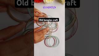 Old Bangles Craft😍✨ Diy Jwellery Organizerdiyshortsbanglescraftorganizer bestoutofwaste craft [upl. by Eedebez697]